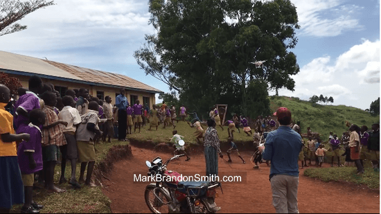 African kids see drone for the first time!