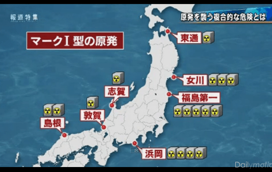 日本にあるマークⅠ型の原発