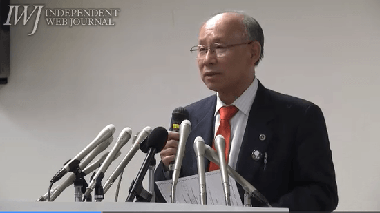 東京都知事選への立候補を表明した、宇都宮健児（うつのみやけんじ）弁護士